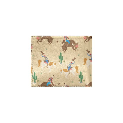 Rodeo Pattern Print Design A02 Men's ID Card Wallet
