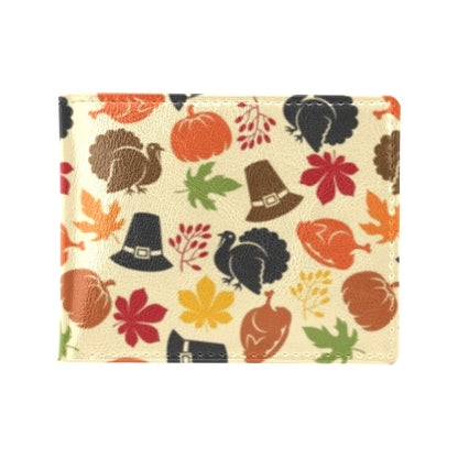 Thanksgiving Print Design LKS303 Men's ID Card Wallet