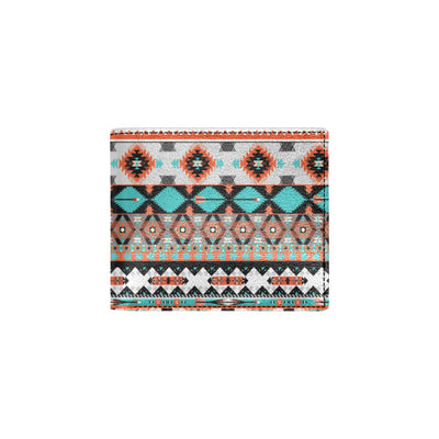 Tribal Aztec Indians pattern Men's ID Card Wallet