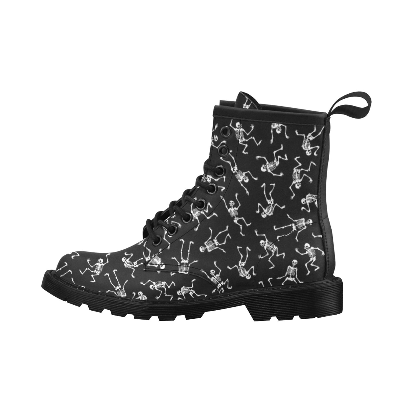 Skeleton Print Design LKS305 Women's Boots