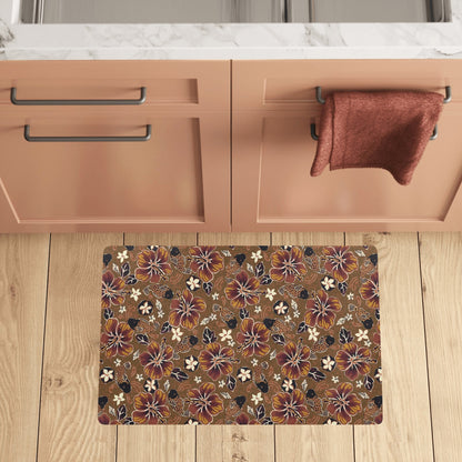 Hawaiian Themed Pattern Print Design H01 Kitchen Mat