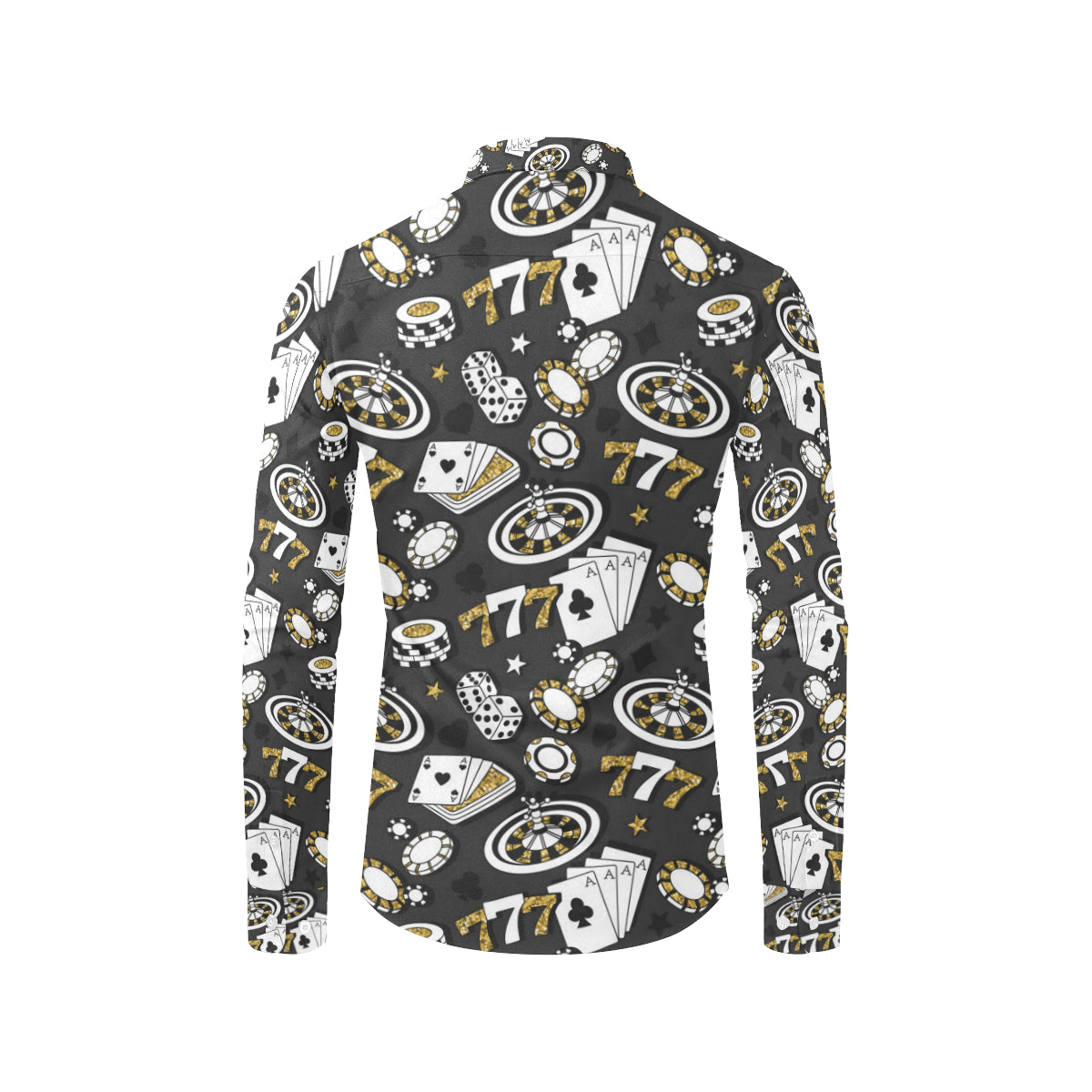 Casino Pattern Print Design 05 Men's Long Sleeve Shirt