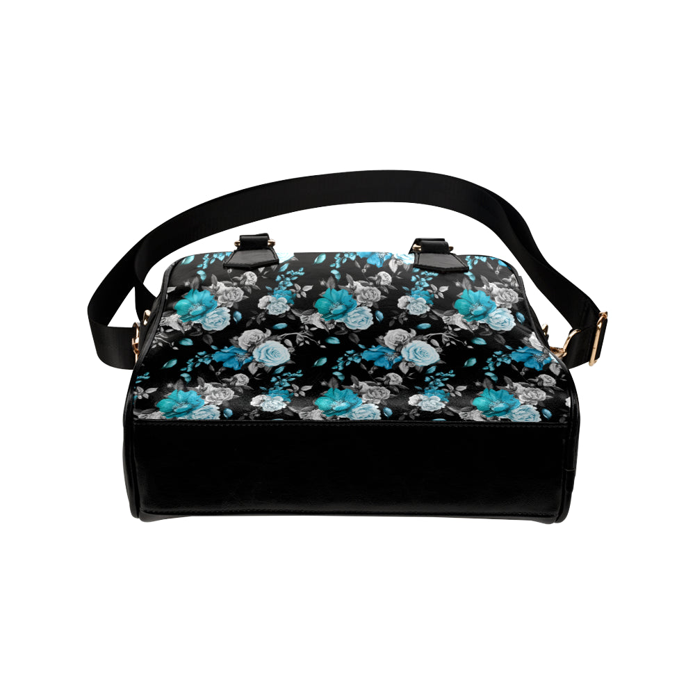 Rose Pattern Print Design A02 Shoulder Handbag