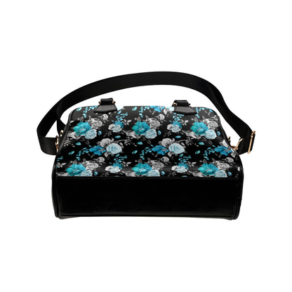 Rose Pattern Print Design A02 Shoulder Handbag