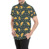 Taco Pattern Print Design TC02 Men's Short Sleeve Button Up Shirt