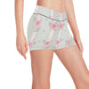 Rose Pattern Print Design RO016 Yoga Shorts