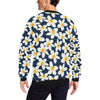 Plumeria Pattern Print Design PM026 Men Long Sleeve Sweatshirt