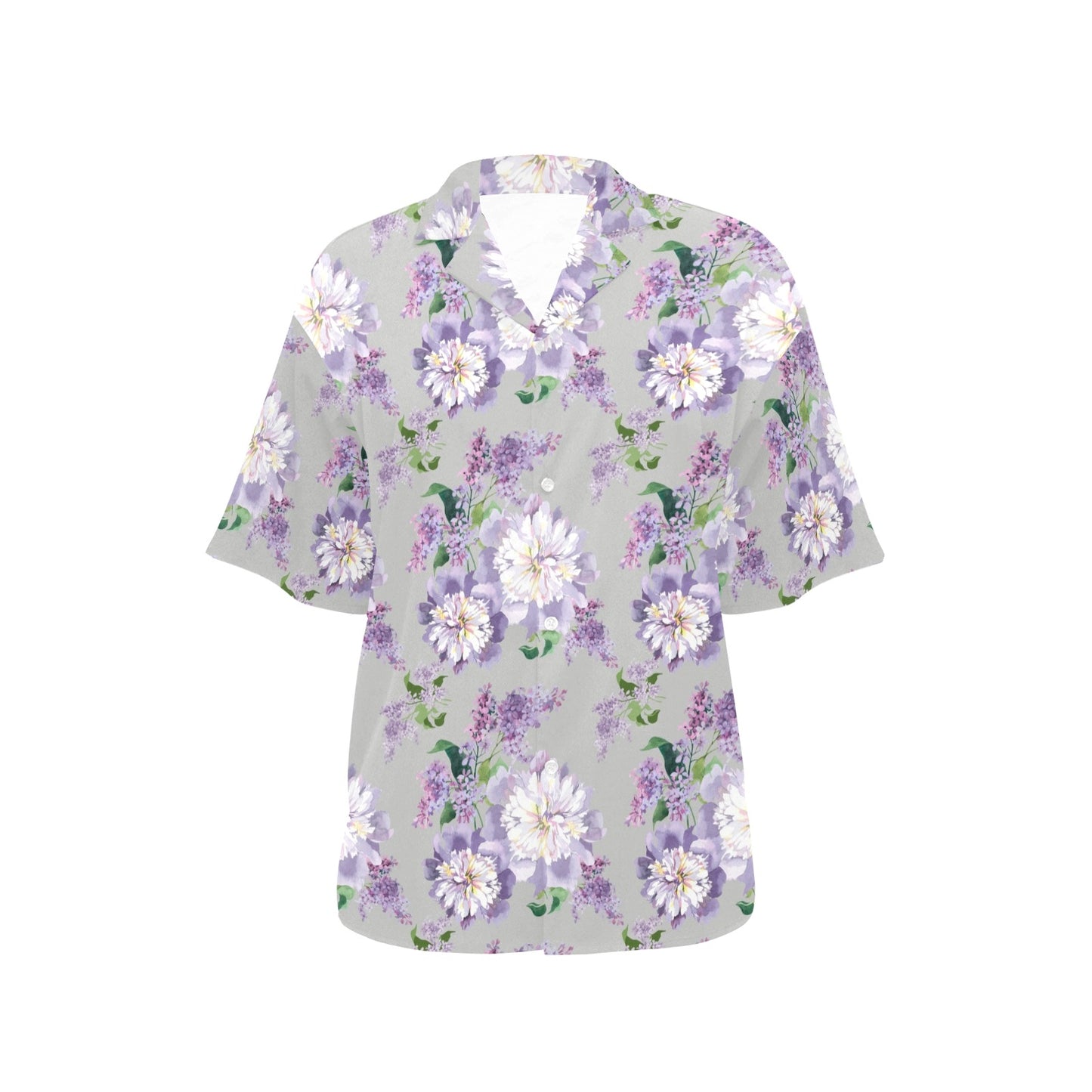 Lilac Pattern Print Design LI07 Women's Hawaiian Shirt