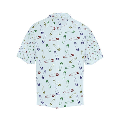 Safety Pin Print Design LKS303 Men's Hawaiian Shirt