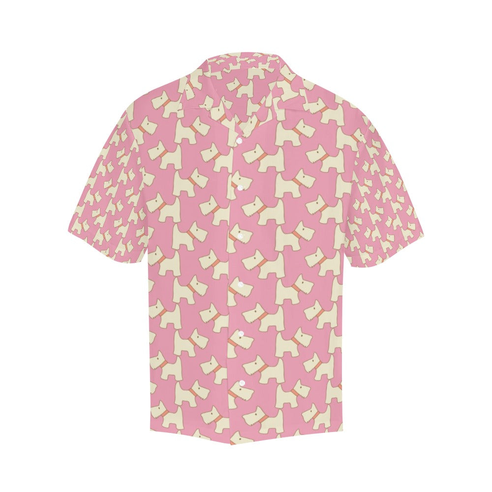 Scottish Terriers Print Design LKS306 Men's Hawaiian Shirt