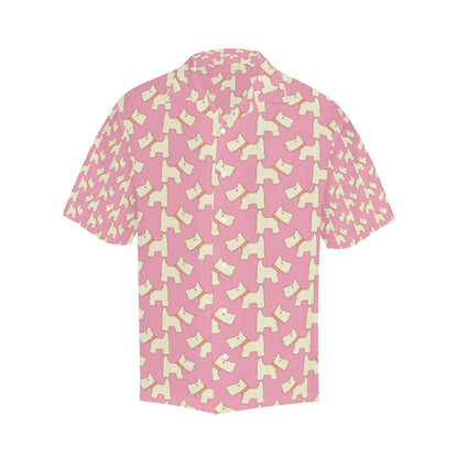 Scottish Terriers Print Design LKS306 Men's Hawaiian Shirt