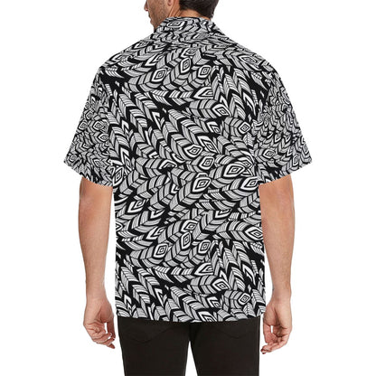 Tribal Pattern Print Design LKS302 Men's Hawaiian Shirt