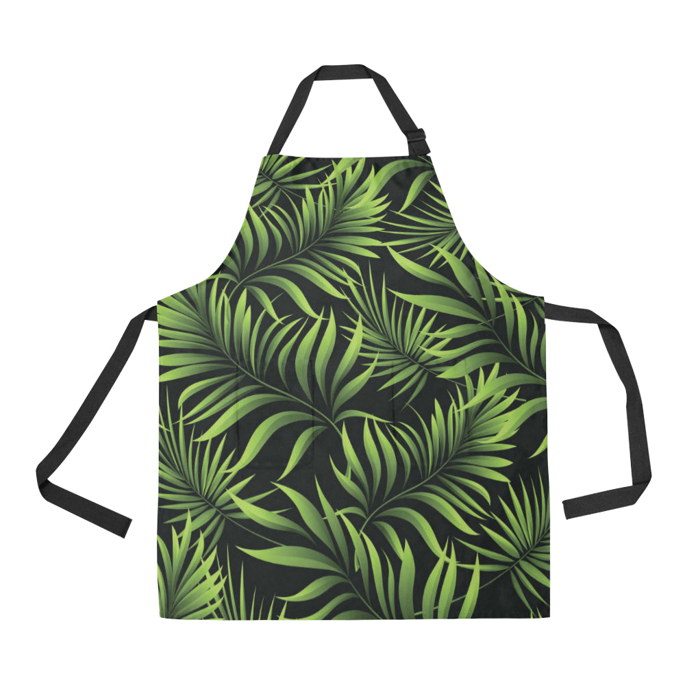 Palm Leaves Pattern Print Design PL07 Apron with Pocket