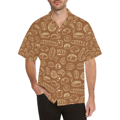 Bread Pattern Print Design 03 Men's Hawaiian Shirt