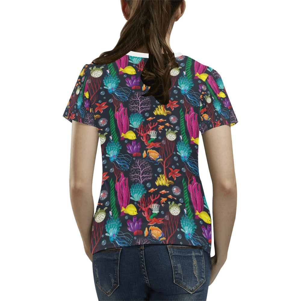 Underwater Cute Print Design LKS303 Women's  T-shirt