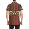 Native Pattern Print Design A02 Men's Short Sleeve Button Up Shirt