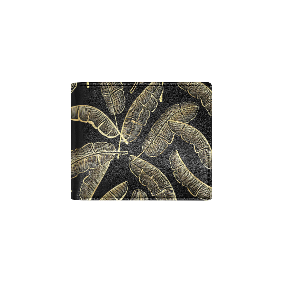 Banana Leaf Pattern Print Design BL07 Men's ID Card Wallet