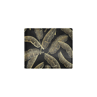 Banana Leaf Pattern Print Design BL07 Men's ID Card Wallet