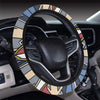 Surf board Pattern Steering Wheel Cover with Elastic Edge