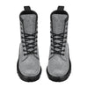 Elm Leave Grey Print Pattern Women's Boots