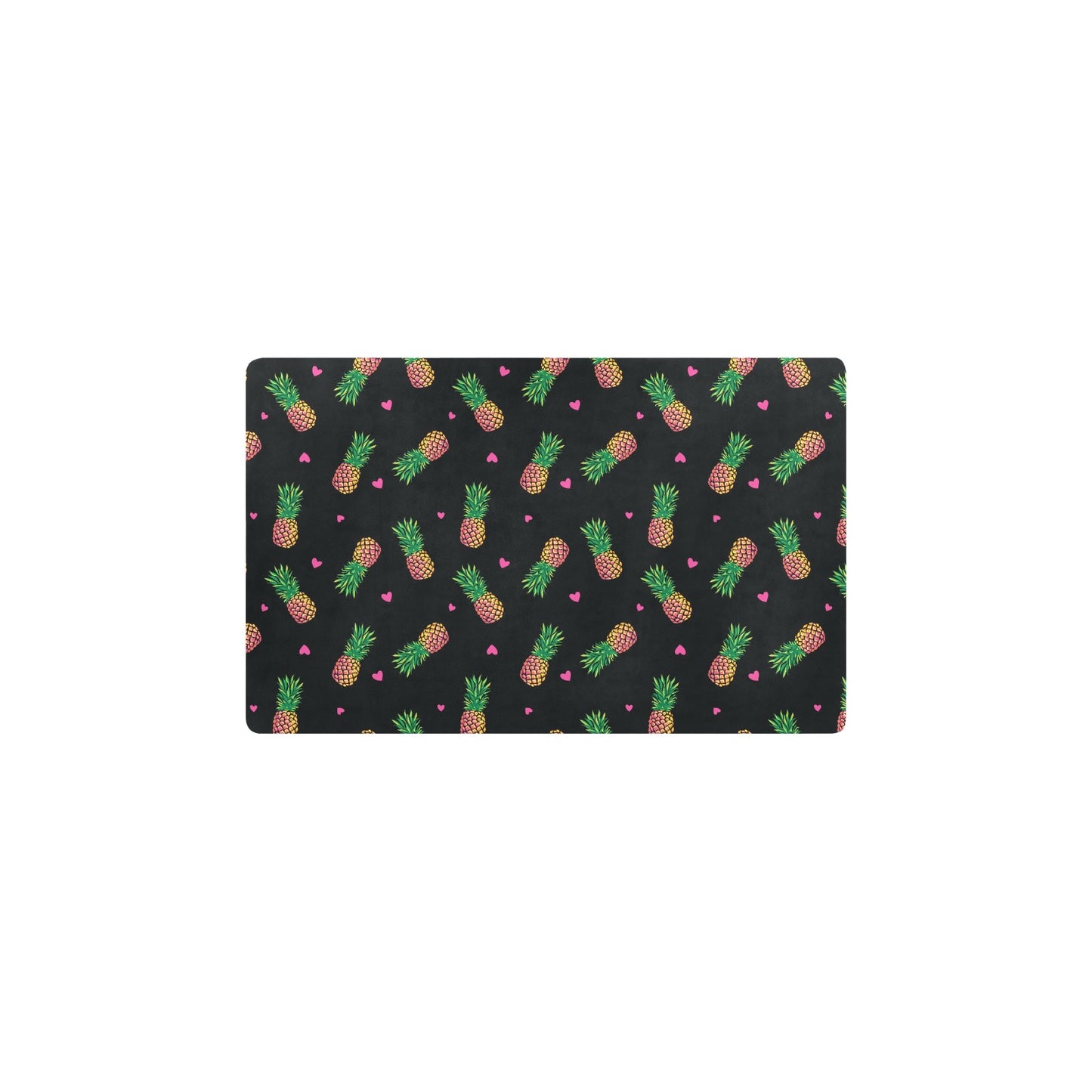 Neon Pineapple Pattern Print Design A04 Kitchen Mat
