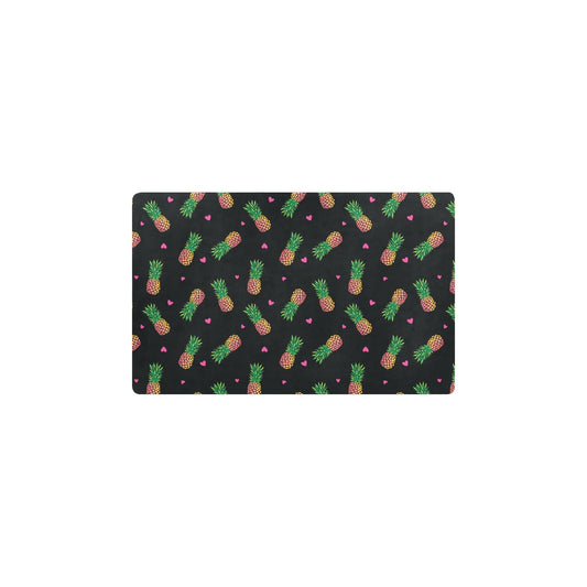 Neon Pineapple Pattern Print Design A04 Kitchen Mat