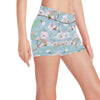 Apple blossom Pattern Print Design AB06 Yoga Shorts