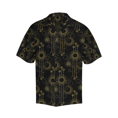 Moon Boho Style Pattern Print Design 01 Men's Hawaiian Shirt