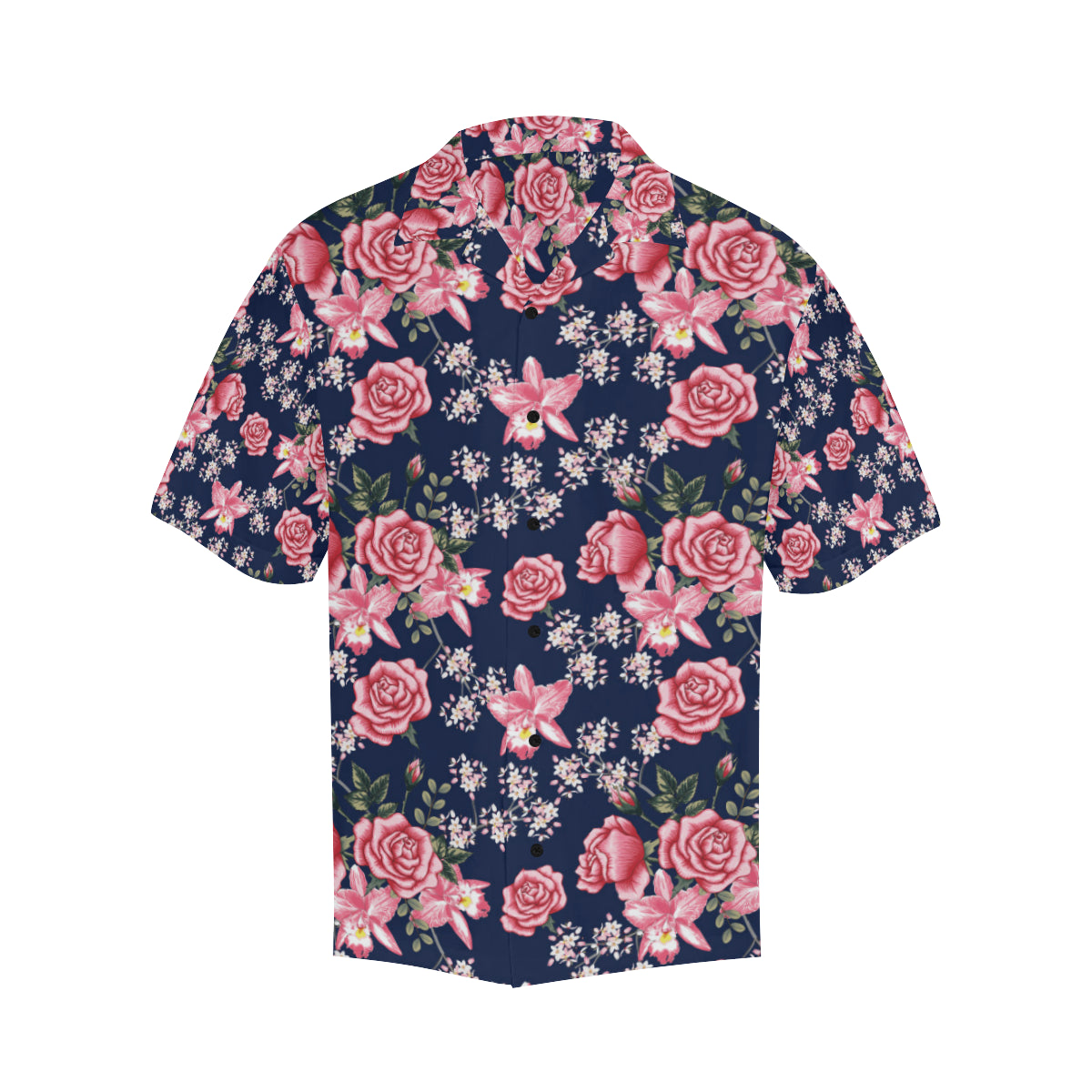 Rose Pattern Print Design A05 Men's Hawaiian Shirt