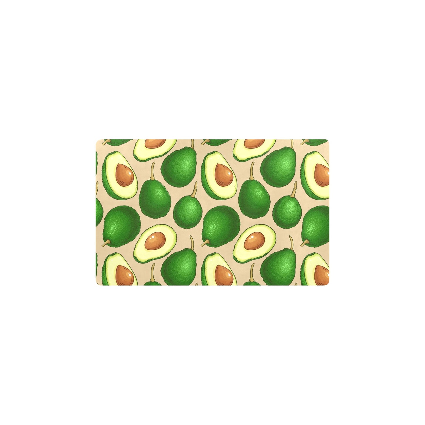 Avocado Pattern Print Design AC010 Kitchen Mat