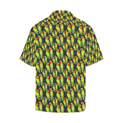 Lovebird Pattern Print Design 01 Men's Hawaiian Shirt