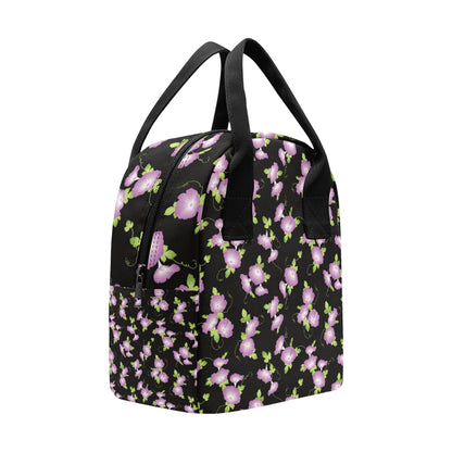 Morning Glory Pattern Print Design MG02 Insulated Lunch Bag