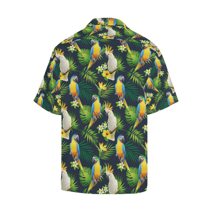 Parrot Pattern Print Design A03 Men's Hawaiian Shirt