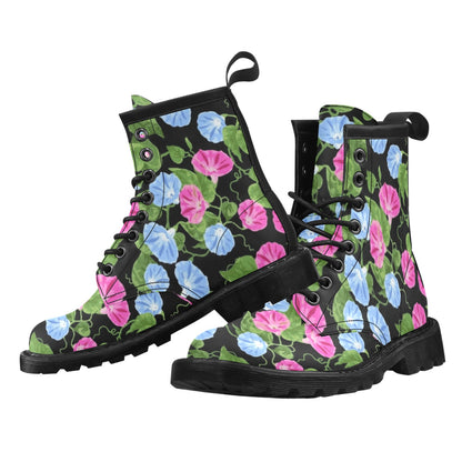 Morning Glory Pattern Print Design MG04 Women's Boots