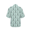 Eiffel Tower Polka Dot Print Women's Hawaiian Shirt