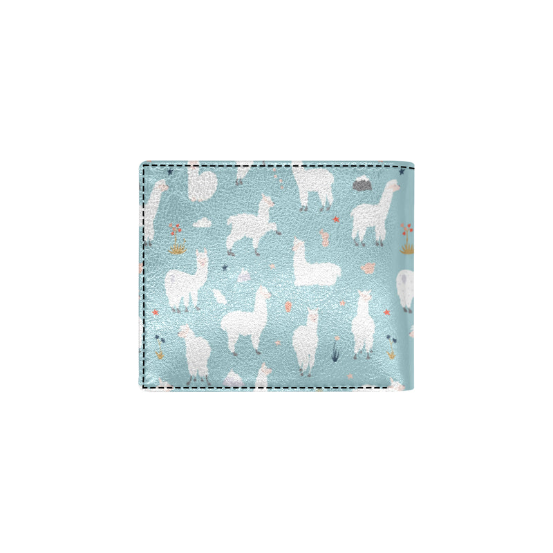 Alpaca Pattern Print Design 02 Men's ID Card Wallet