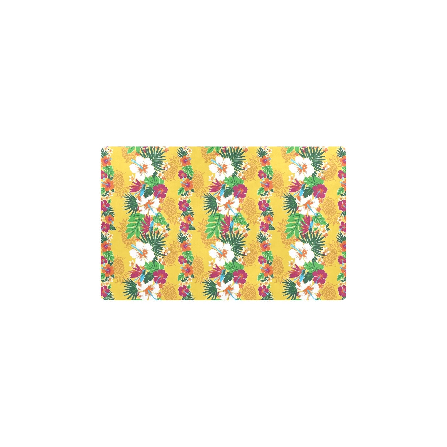 Hawaiian Themed Pattern Print Design H09 Kitchen Mat