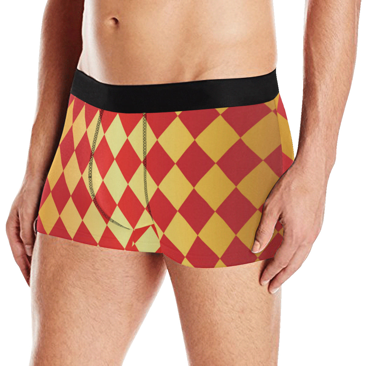 Harlequin Pattern Print Design 03 Men's Boxer Briefs