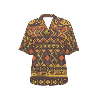 Navajo Pattern Print Design A06 Women's Hawaiian Shirt