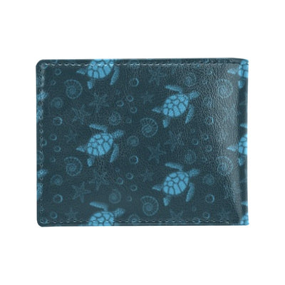 Sea Turtle Print Design LKS308 Men's ID Card Wallet