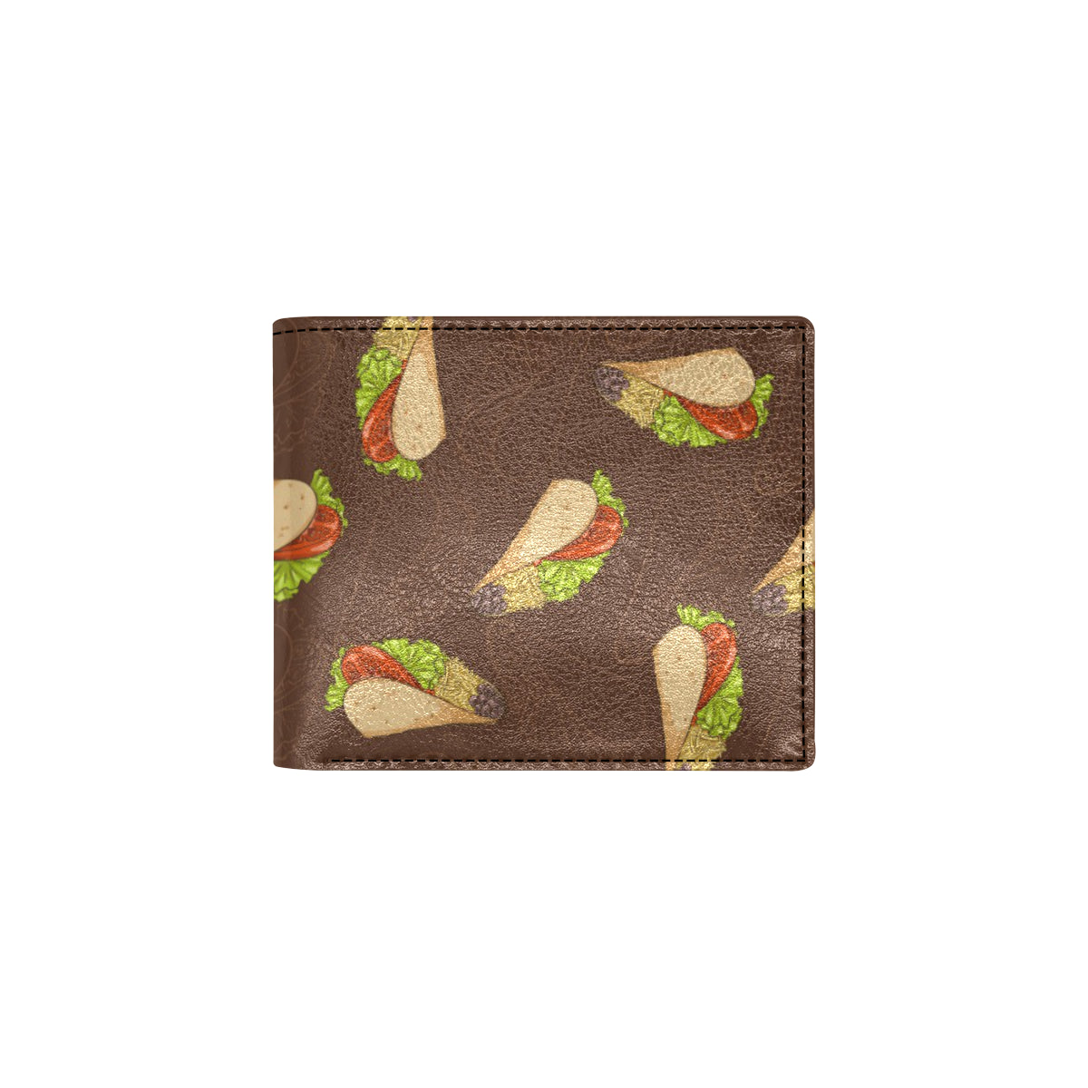 Taco Pattern Print Design TC08 Men's ID Card Wallet