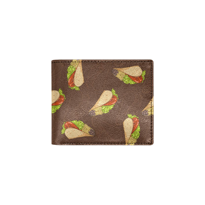 Taco Pattern Print Design TC08 Men's ID Card Wallet