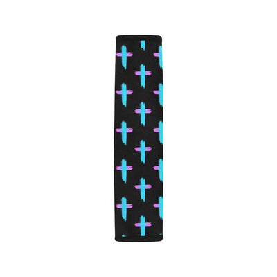 Christian Cross neon Pattern Car Seat Belt Cover