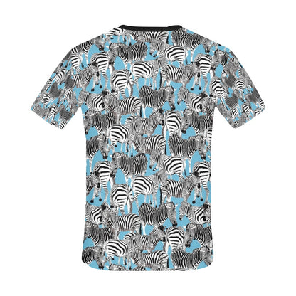 Zebra Print Design LKS305 Men's All Over Print T-shirt
