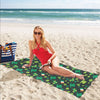 Shamrock Saint Patrick's Day Print Design LKS304 Beach Towel 32" x 71"