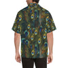 Peacock Feather Pattern Print Design A03 Men's Hawaiian Shirt
