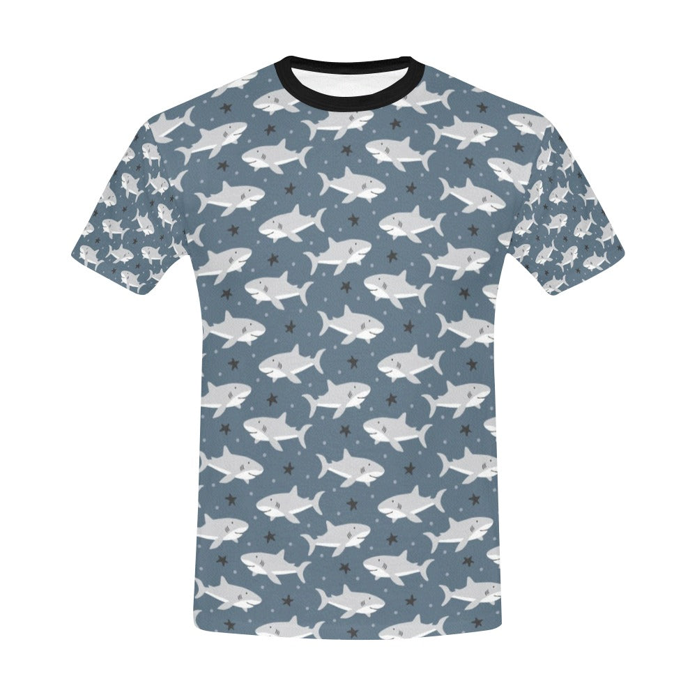 Shark Print Design LKS305 Men's All Over Print T-shirt