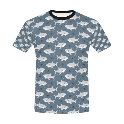 Shark Print Design LKS305 Men's All Over Print T-shirt