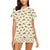 Bee Print Design LKS306 Women's Short Pajama Set