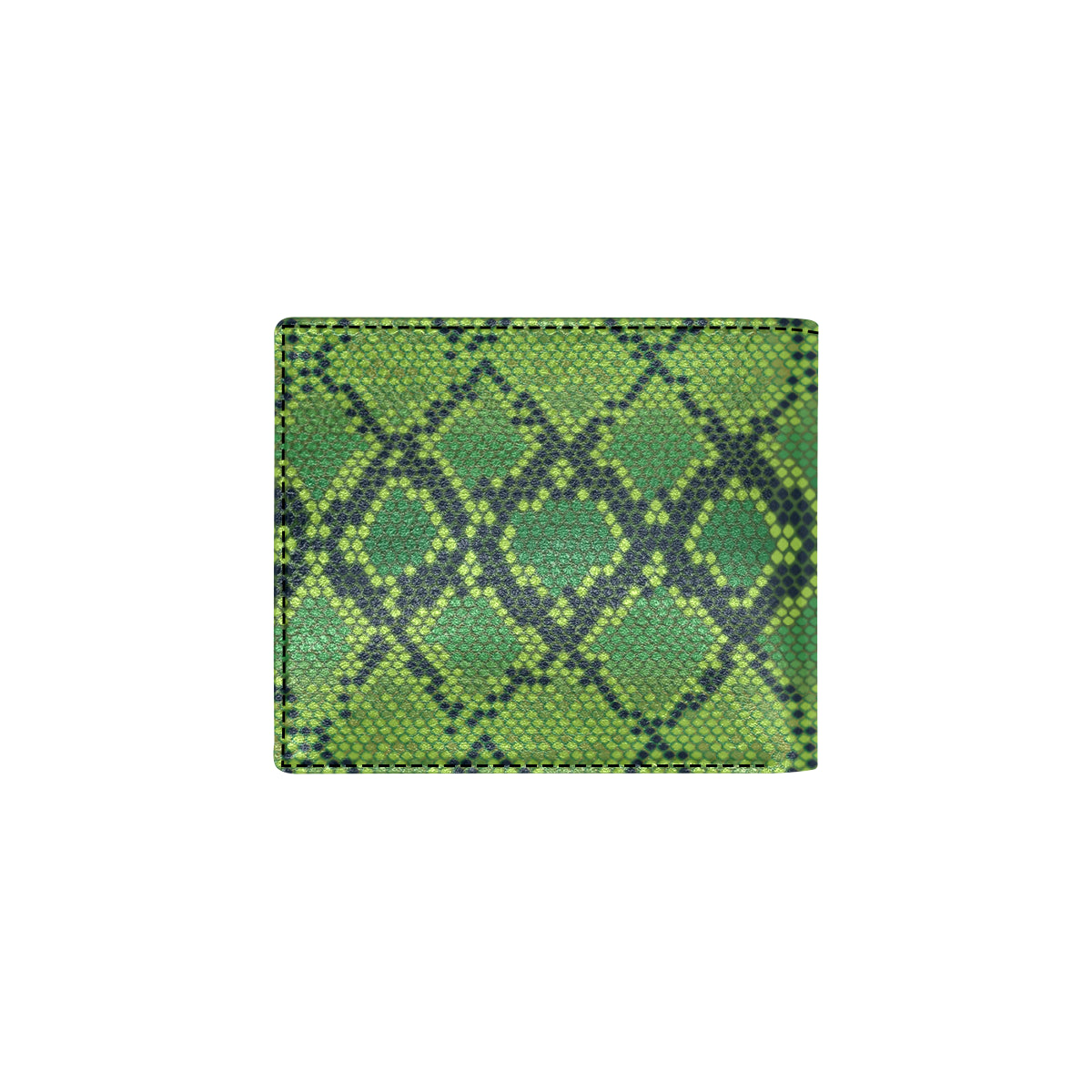 Python Green Pattern Print Design A01 Men's ID Card Wallet